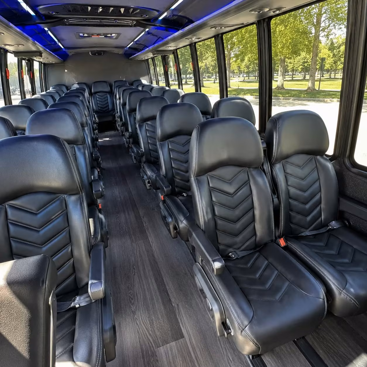 28 passenger minibus interior